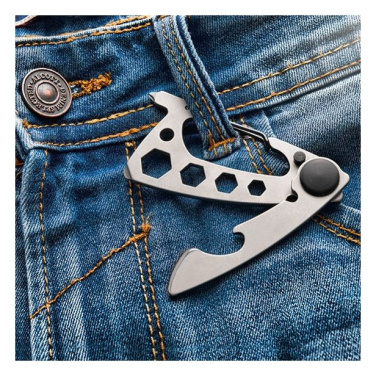 Logotrade promotional product picture of: Multifunctional tool BURUNDI Schwarzwolf