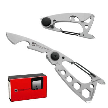 Logotrade promotional giveaway picture of: Multifunctional tool BURUNDI Schwarzwolf