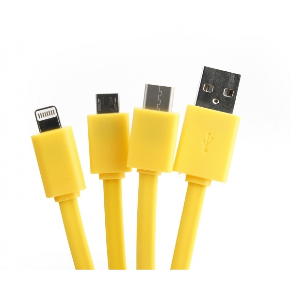 Logo trade advertising products picture of: Personalized charging cable 3in1