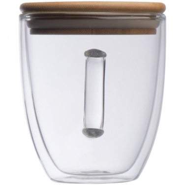 Logo trade promotional product photo of: Double-walled glass cup GERTHE 350 ml