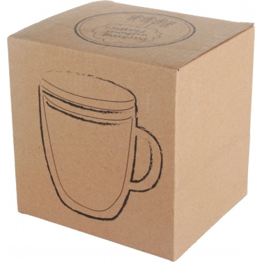 Logotrade corporate gift picture of: Double-walled glass cup GERTHE 350 ml