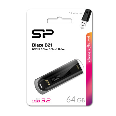 Logo trade corporate gift photo of: Pendrive Silicon Power Blaze B21 3.1