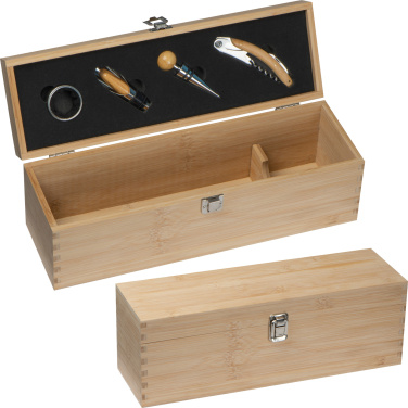 Logotrade promotional product picture of: Wooden wine box SAINT-ETIENNE