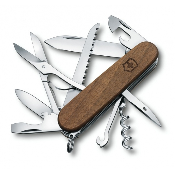 Logotrade promotional merchandise image of: Pocket knife Huntsman Wood Victorinox
