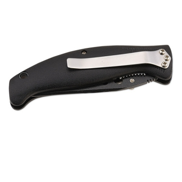 Logo trade promotional giveaway photo of: Folding knife STYX Schwarzwolf