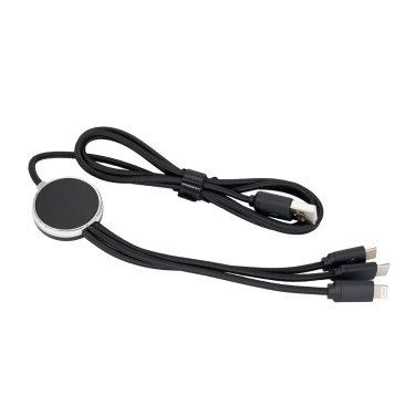 Logotrade promotional product image of: 3in1 long cable with elighted logo for engraving, W201TG