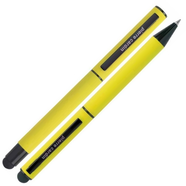 Logotrade promotional merchandise image of: Writing set touch pen, soft touch CELEBRATION Pierre Cardin
