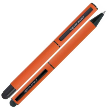 Logotrade promotional gift picture of: Writing set touch pen, soft touch CELEBRATION Pierre Cardin