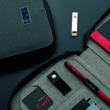 Logo trade business gift photo of: Folder A5 & power bank 4000 mAh SORBONNE Pierre Cardin