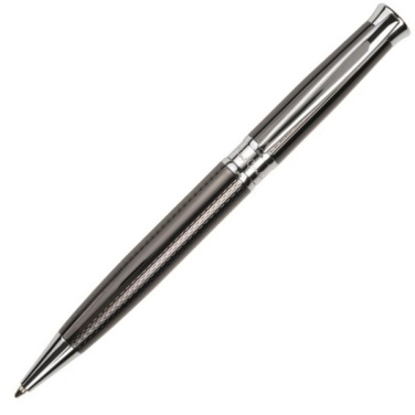 Logo trade promotional products image of: Metal set of ballpoint pen and roller ROI