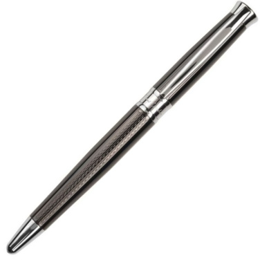 Logo trade business gifts image of: Metal set of ballpoint pen and roller ROI