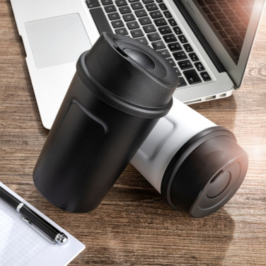 Logo trade business gift photo of: Thermo mug LIARD Schwarzwolf