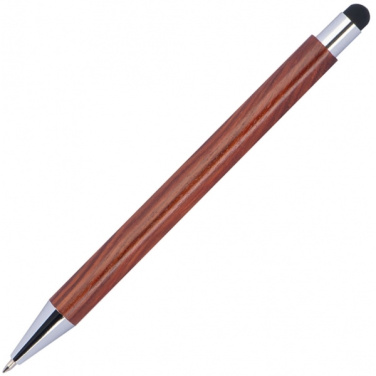 Logo trade business gifts image of: Wooden ballpen BILZEN