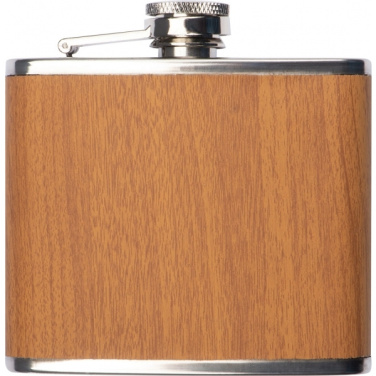 Logo trade business gifts image of: Hip flask HOOGSTRATEN 170 ml