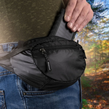 Logo trade promotional merchandise picture of: Waist bag MOBILA Schwarzwolf