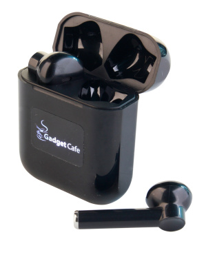 Logotrade promotional gift image of: Wireless earbuds with light up logo