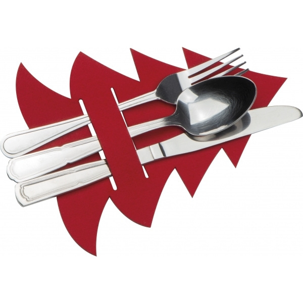 Logotrade promotional gifts photo of: Cutlery pad in Christmas tree shape DUFFEL