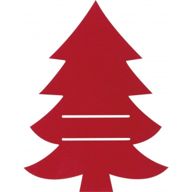 Logo trade advertising products image of: Cutlery pad in Christmas tree shape DUFFEL