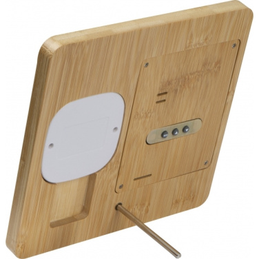 Logo trade business gifts image of: Bamboo weather station GRANADA