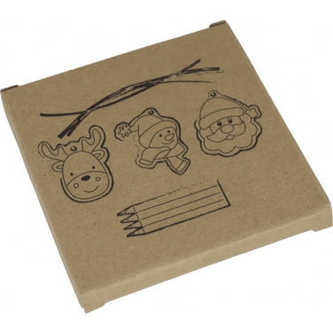 Logo trade promotional items image of: Christmas tree tag painting set DRESDEN