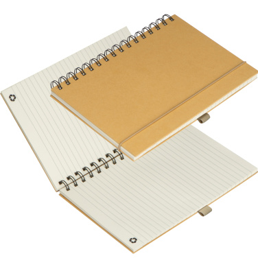 Logo trade business gifts image of: Cardboard notebook SILKEBORG