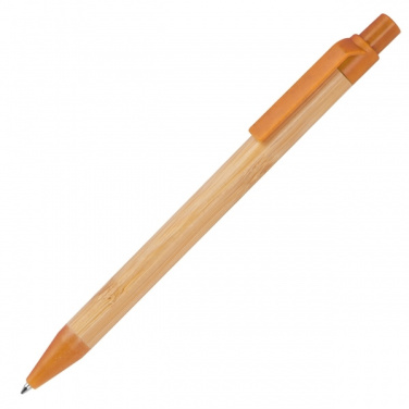 Logo trade business gifts image of: Wheatstraw and bamboo ballpen HALLE