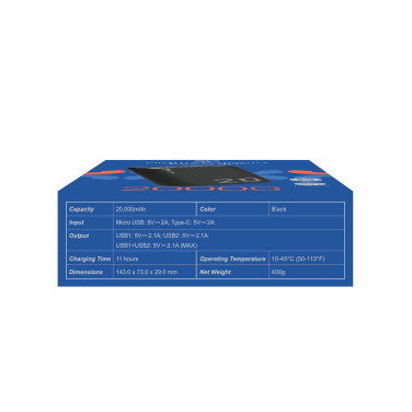 Logo trade business gift photo of: Power bank Silicon Power GS15 20000 mAh