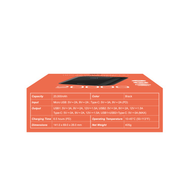 Logo trade advertising product photo of: Power bank Silicon Power QS28 20000 mAh