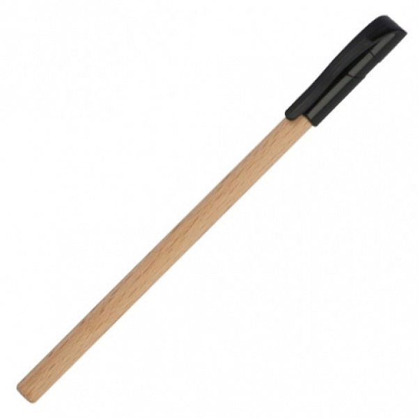 Logo trade promotional item photo of: Wooden ballpen PALMDALE