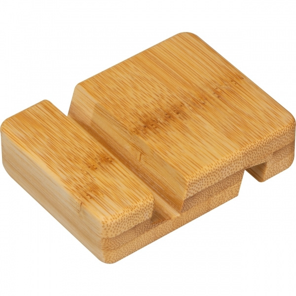 Logotrade promotional products photo of: Bamboo smartphone holder SAN SEBASTIAN