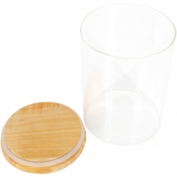 Logo trade business gifts image of: Pojemnik szklany OSAKA 700 ml