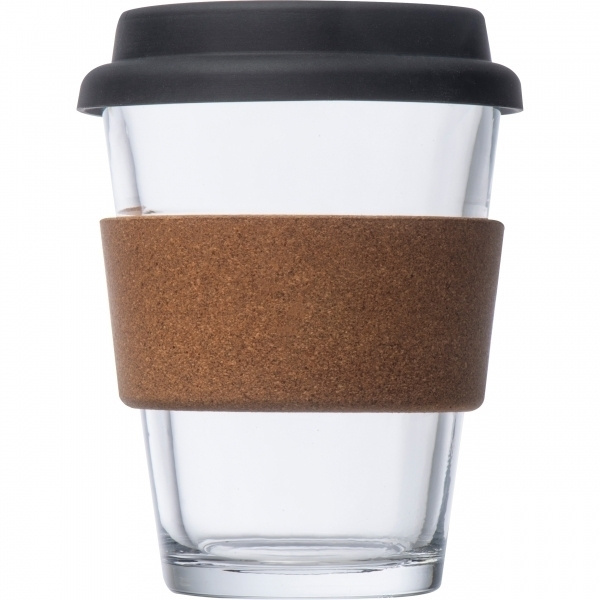 Logo trade promotional giveaway photo of: Glass drinking cup WROCŁAW 350ml