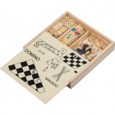 Logo trade promotional items image of: Wooden game collection RIGA