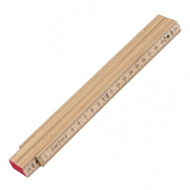 Logo trade promotional merchandise image of: Folding rule ST. GALLEN