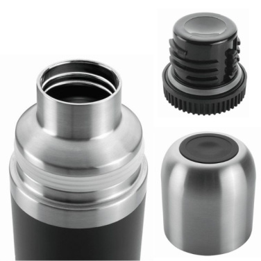 Logotrade promotional product picture of: Vacuum bottle DINARA Schwarzwolf