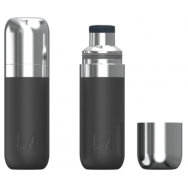 Logotrade business gift image of: Vacuum bottle DINARA Schwarzwolf