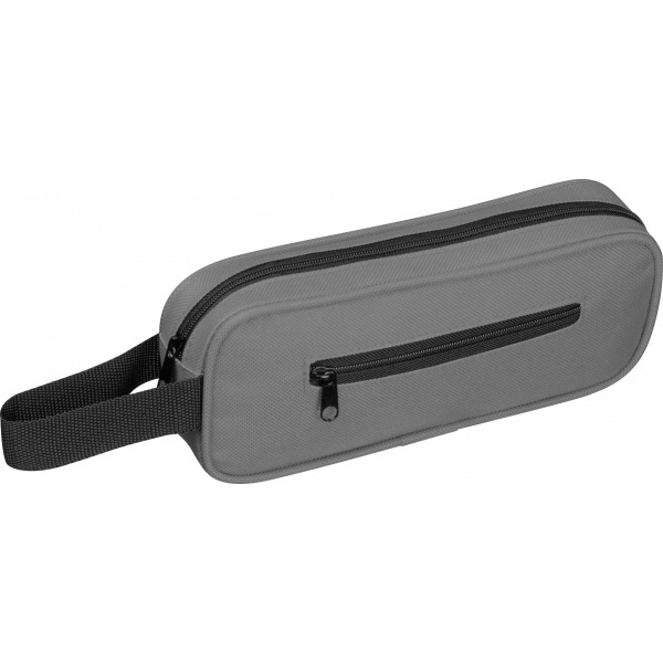 Logo trade corporate gifts image of: Toiletry bag RPET NEUCHATEL