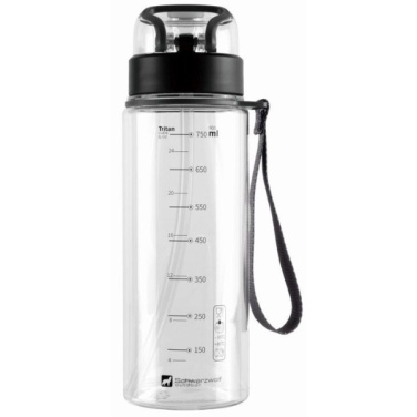 Logotrade promotional items photo of: Drinking bottle SEYHAN 900 ml Schwarzwolf