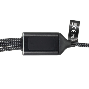 Logo trade promotional item photo of: 3 in 1 cable with elighted logo Pierre Cardin