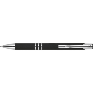 Logo trade advertising products picture of: Semi gel pen soft touch DUNMORE