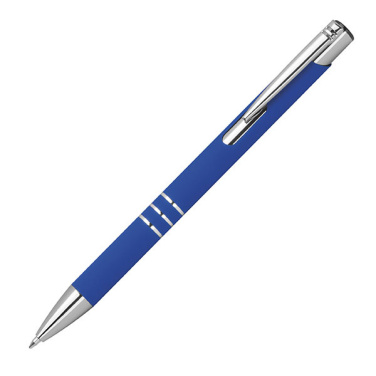 Logo trade promotional product photo of: Semi gel pen soft touch DUNMORE