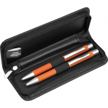 Logo trade advertising product photo of: Writing set soft touch Uppsala
