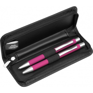 Logotrade promotional giveaway image of: Writing set soft touch Uppsala