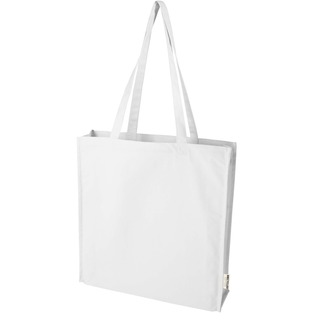 Logo trade business gift photo of: Florida 270 g/m² GRS recycled gusset tote bag 14L