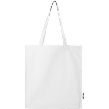 Logotrade promotional merchandise picture of: Florida 270 g/m² GRS recycled gusset tote bag 14L