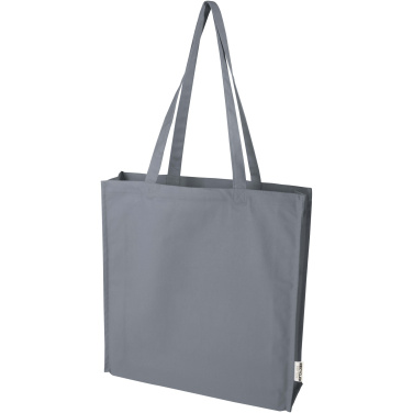 Logo trade corporate gift photo of: Florida 270 g/m² GRS recycled gusset tote bag 14L