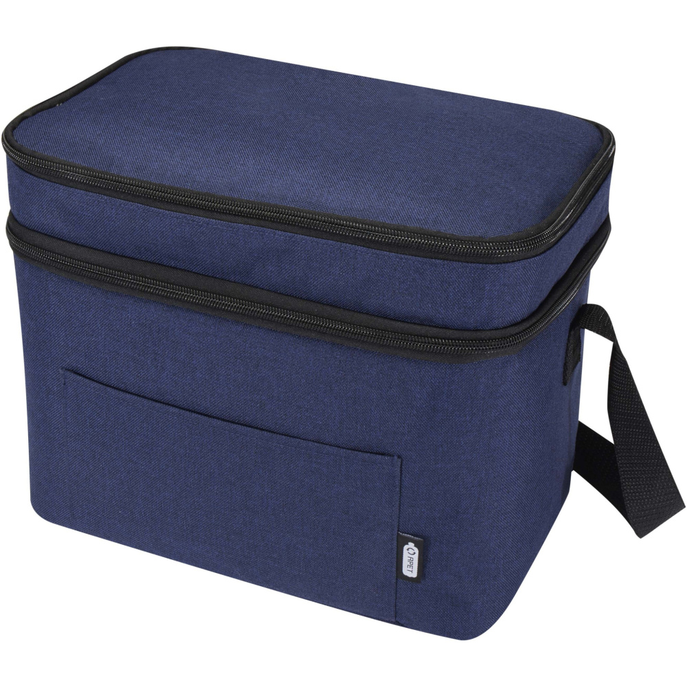 Logotrade promotional product image of: Tundra GRS RPET double compartments cooler bag 13L