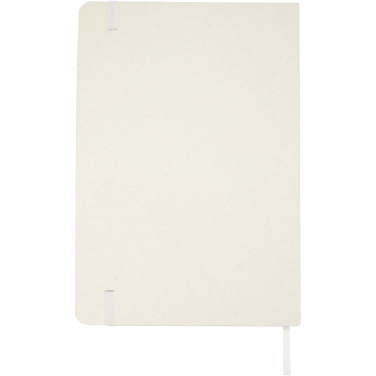 Logo trade advertising products image of: Bass A5 recycled hard cover notebook with lined pages