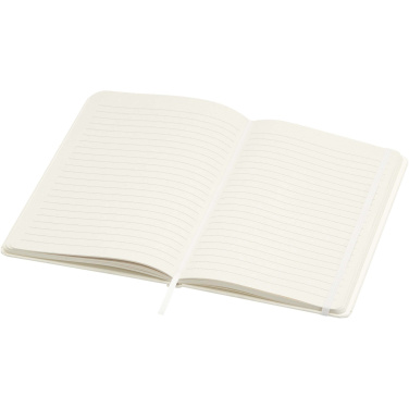Logo trade corporate gift photo of: Bass A5 recycled hard cover notebook with lined pages
