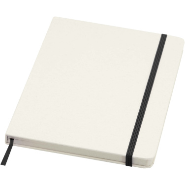 Logotrade promotional giveaway image of: Bass A5 recycled hard cover notebook with lined pages
